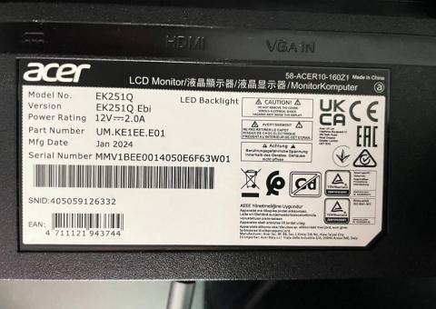 Acer Monitor 
