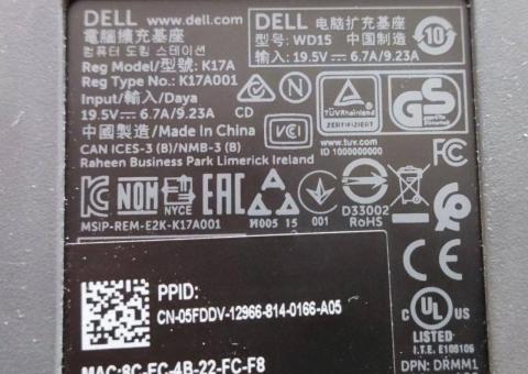 Dell WD15 Docking Station 