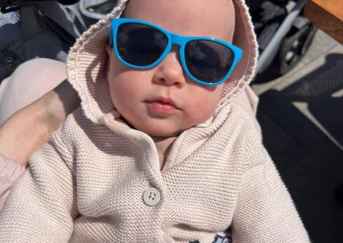 Pacifier case & sunglasses for baby 