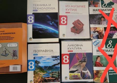 Selling 8th grade textbooks