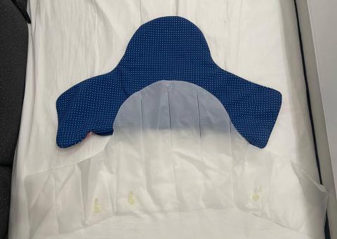 Free inflatable backrest for a high chair 