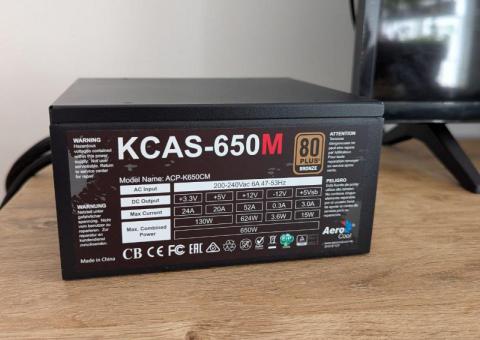 Power supply ⚡️ Aerocool KCAS 650m