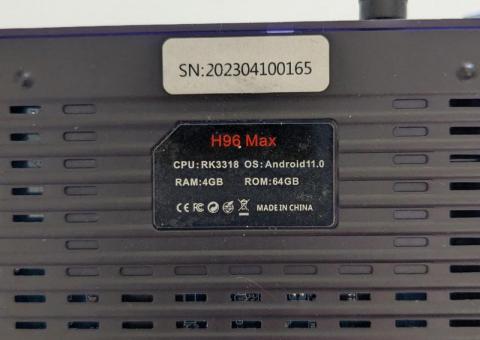 Smart TV box H96Max 