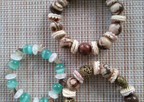 Stone bracelets 