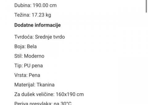 Dušek 160x190 Camomilla 