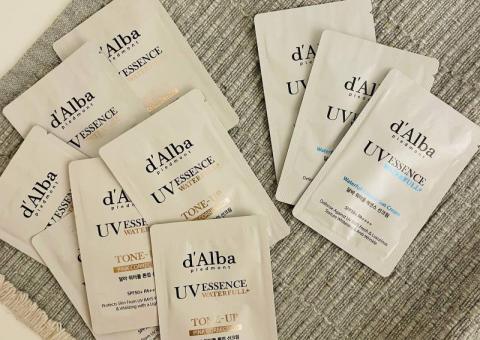 D’Alba sunscreen samples ☀️