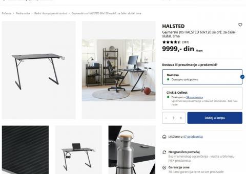 Stolovi i monitor 