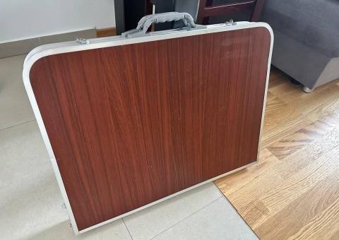 Folding table for trips 