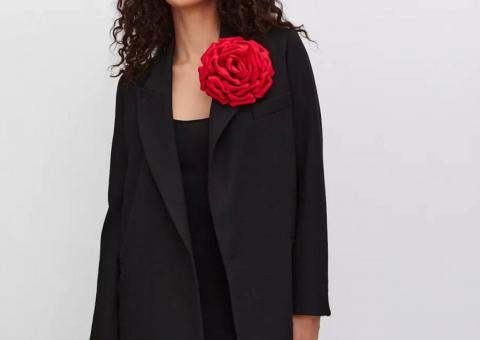 Large red brooch 