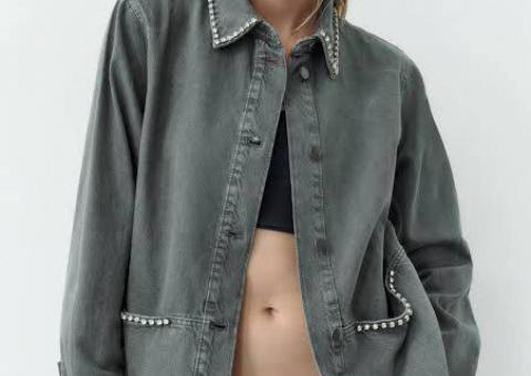 ZARA denim shirt jacket L 