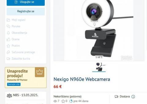 NexiGo N960E veb kamera 