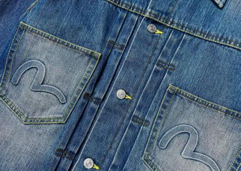 Винтажная джинсовка Evisu 