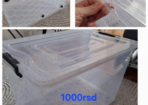 Storage organizers and boxes 
