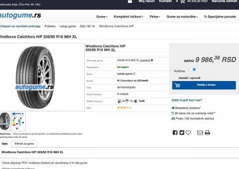 Summer tires 