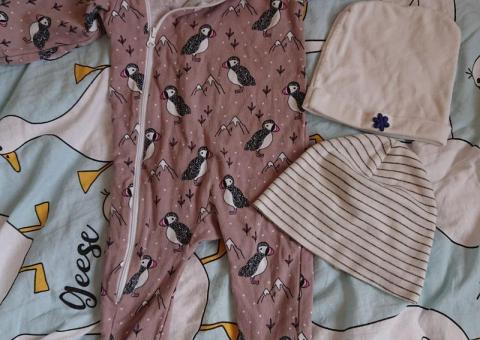 Sleepsuit and hats 