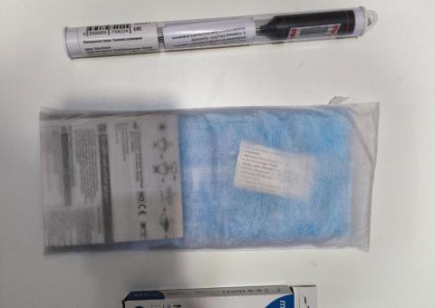 Thermometers and cooling element