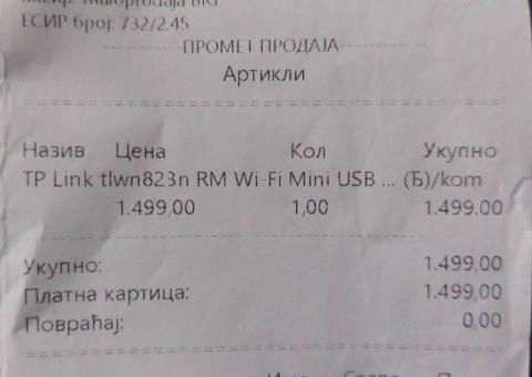 USB Wi-Fi modul 