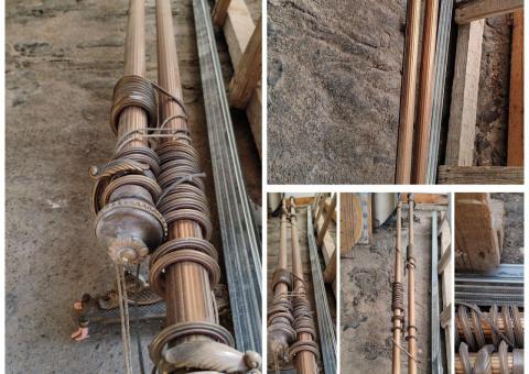 Vintage curtain rods 