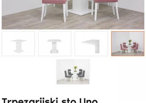 Dining table and chairs 