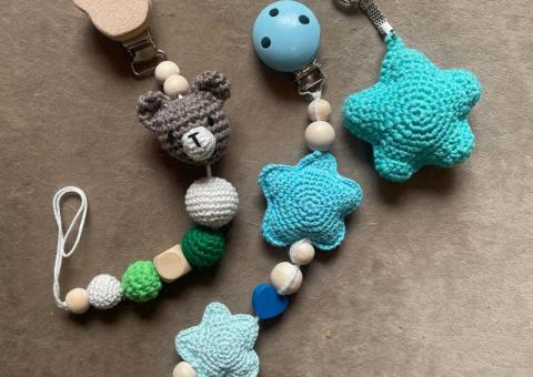 Pacifier holders and keychain 