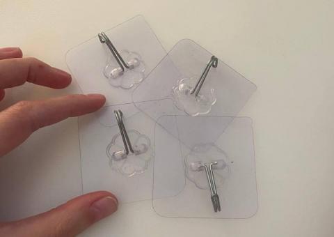 Self-adhesive hooks 