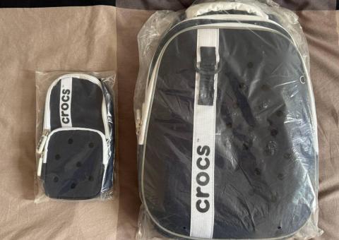 Crocs backpack and bag 