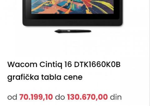 Grafički monitor Wacom Cintiq 