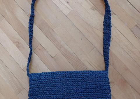 Raffia and fabric bags 