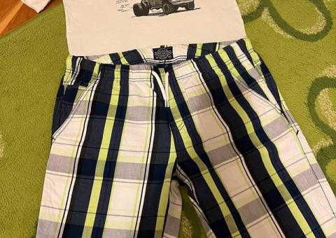 Clothes: T-shirts, shorts, shirts 