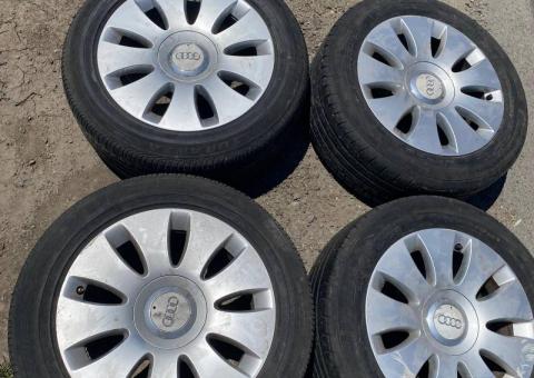 Audi rims with tires 