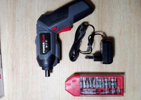 Električni šrafciger + set bitova 